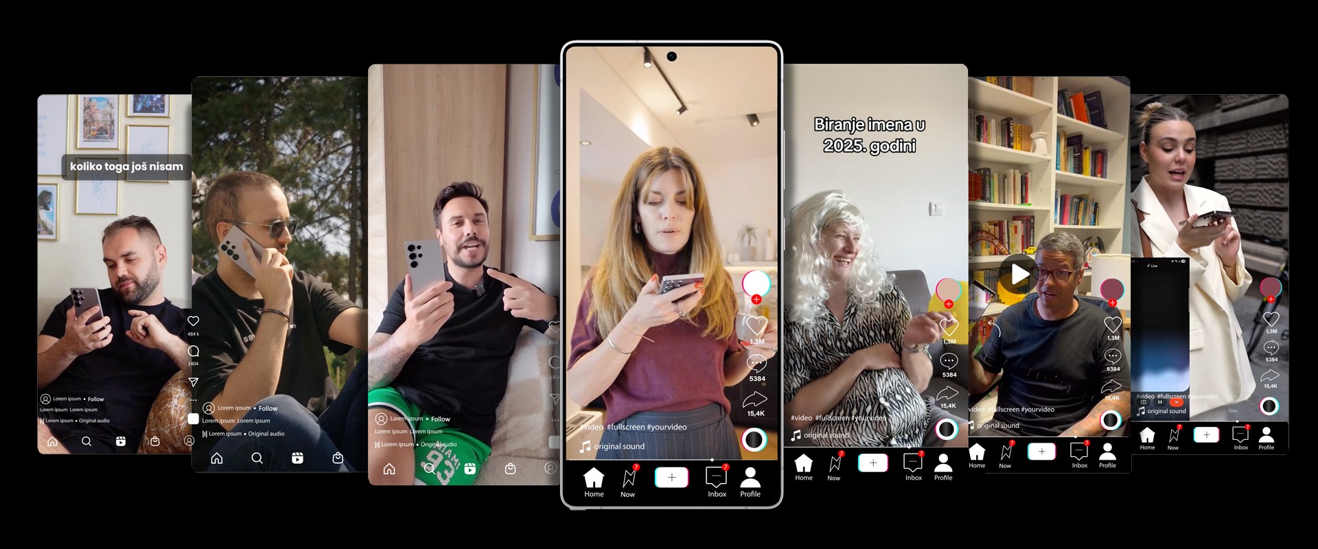 Gemini on Galaxy S25 – influencer content on Instagram and TikTok